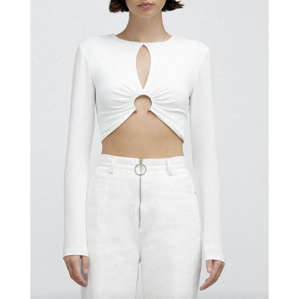 NEW SIGNIFICANT OTHER audrey top in white